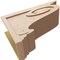 Ekena Millwork 11"W x 33"D x 22"H Classic Scroll Rough Cedar Woodgrain TimberThane Corbel, Primed Tan CORUR11X33X22SCRRCPR - alternate 2